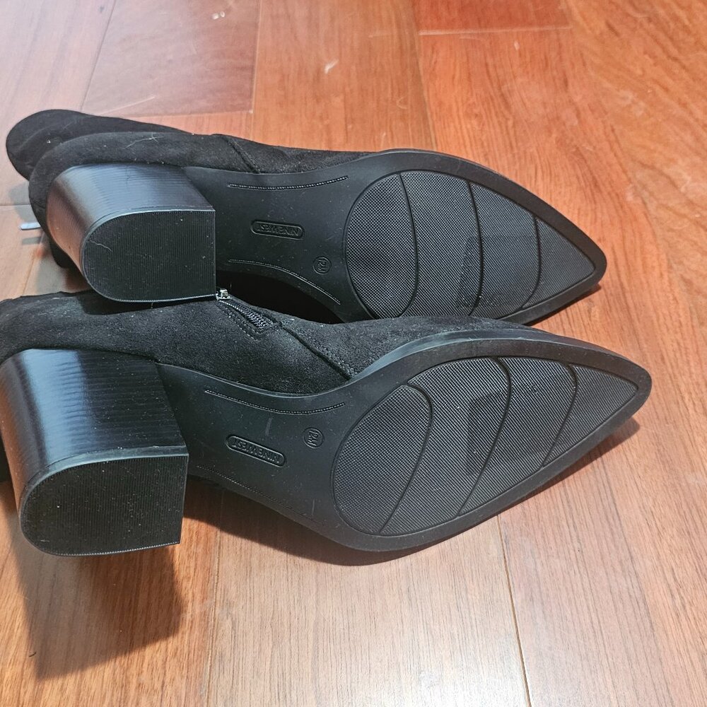 Nine West Taytay Suede Block Heel Ankle Boots | Size 12 | NWOT - Picture 6 of 6